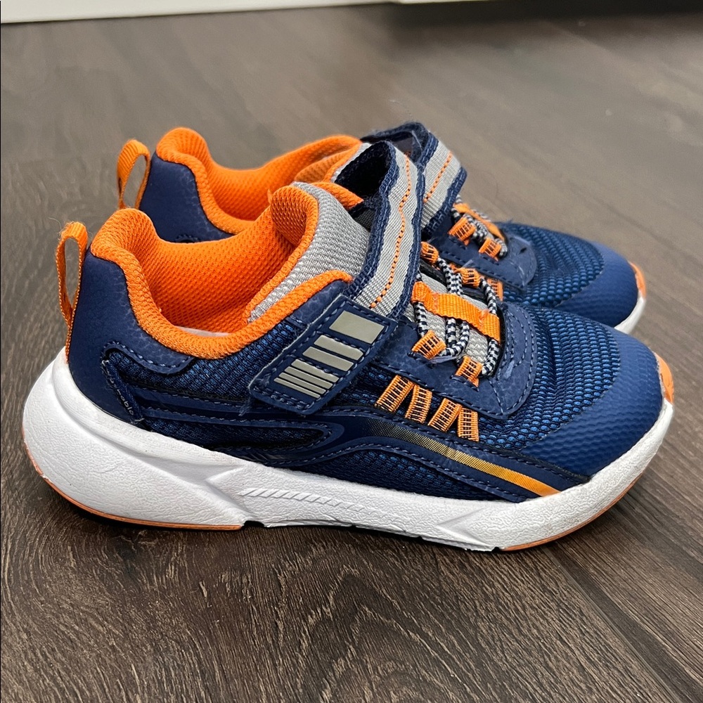 Stride Rite Adapt 3.0 Navy and Orange Kids' Sneakers size 11xw